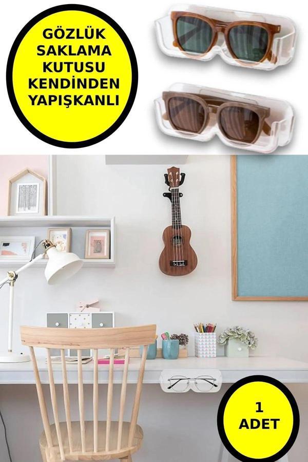 Kendinden Yapışkanlı Şeffaf Gözlük Standı - Image 1