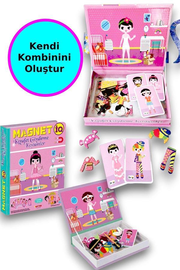 Kız Kıyafeti Giydirme Manyetik Eğitici Oyuncak / 3 Yaş - Image 1