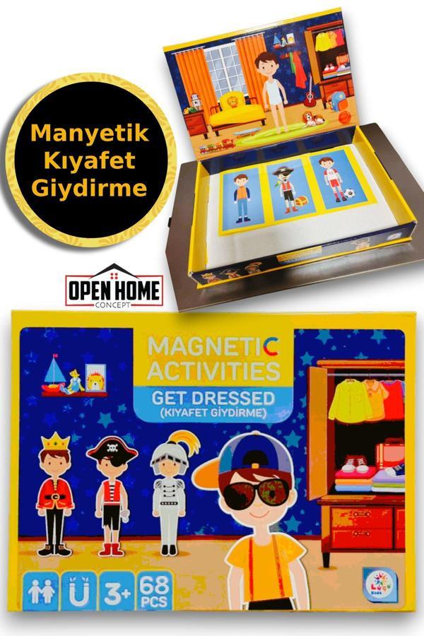 Maynetik Aktiviteler Erkek Kıyafet Giydirme Serisi 68 Parça - Image 1