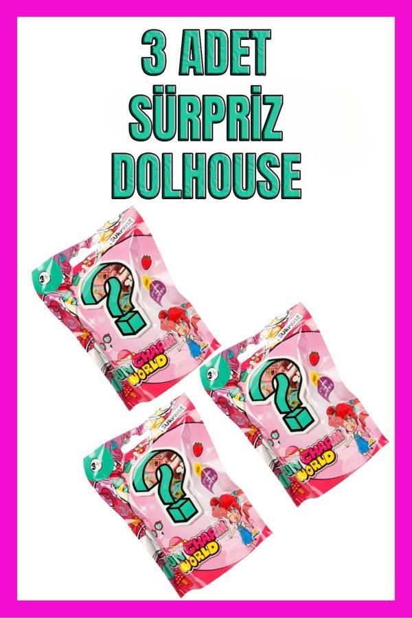 3 Adet Sürpriz Dolhouse Oyuncak - Image 1