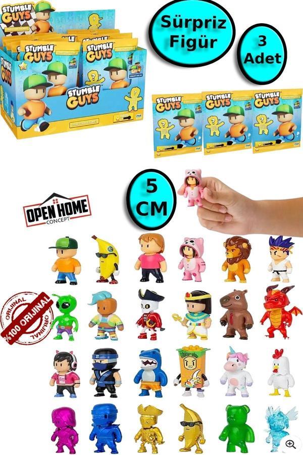 Stumble Guys Sürpriz Paket  - 3  Adet - 5 Cm - Image 1