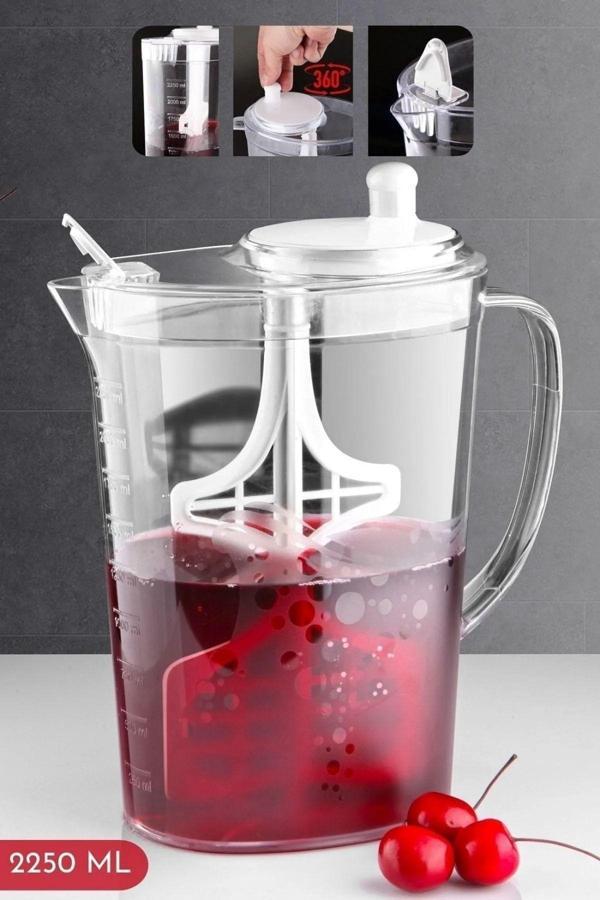 Aqua Mix Karıştıcılı 2250 Ml Ayran, Limonata Vb. Sürahi - Image 1