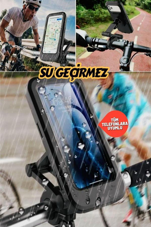 360 ° Dönebilir Su Geçirmez Telefon Tutacağı Motosiklet, Bisiklet,  Atv  Koluna Takılabilen - Image 1