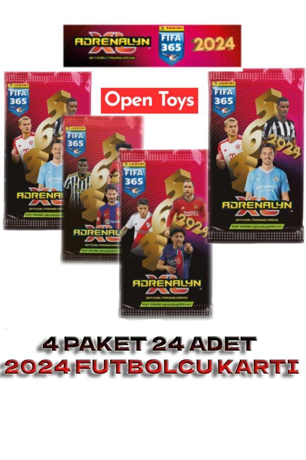 Panini Adrenalyn Fifa 365 - 2024 Official Trading Card Futbolcu Kartları ( 4 Paket ) - Image 1