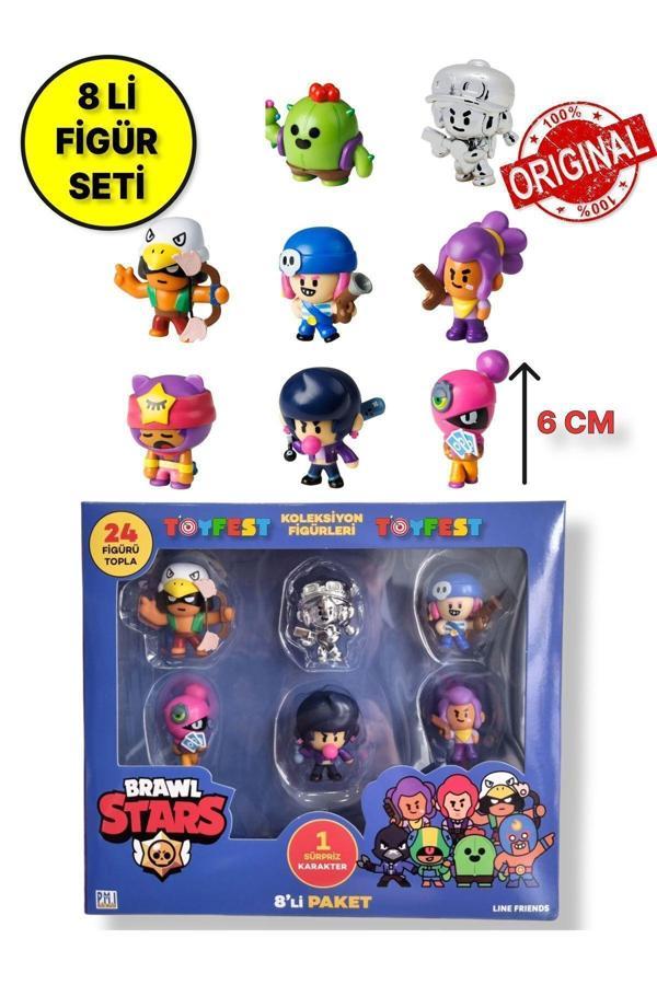 Brawl Star 8 Li Figür Seti - Model 1 - (SANDY SPİKE) - Image 1