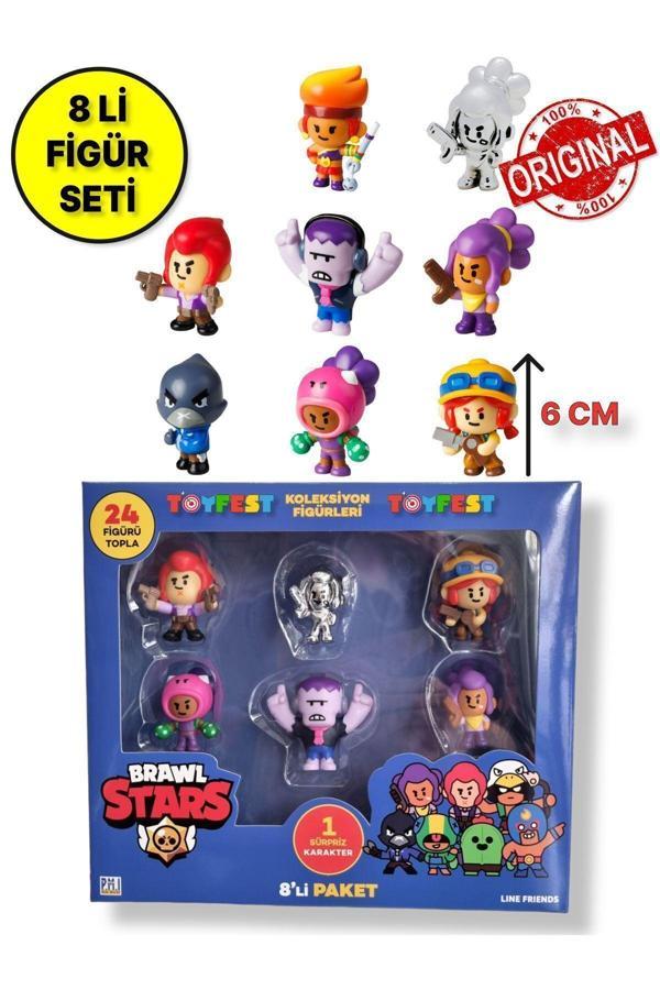 Brawl Star 8 Li Figür Seti - Model 3 - (AMBER CROW) - Image 1