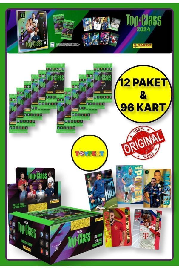 Panini Fifa Top Class 2024 Koleksiyonluk Futbolcu Kartları + 12 Paket (96 Adet Kart) - Image 1