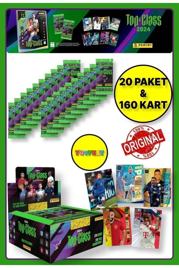 Panini Fifa Top Class 2024 Koleksiyonluk Futbolcu Kartları + 20 Paket (160 Adet Kart) - Image 1