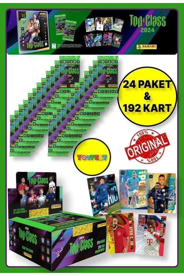 Panini Fifa Top Class 2024 Koleksiyonluk Futbolcu Kartları + 24 Paket (192 Adet Kart) - Image 1