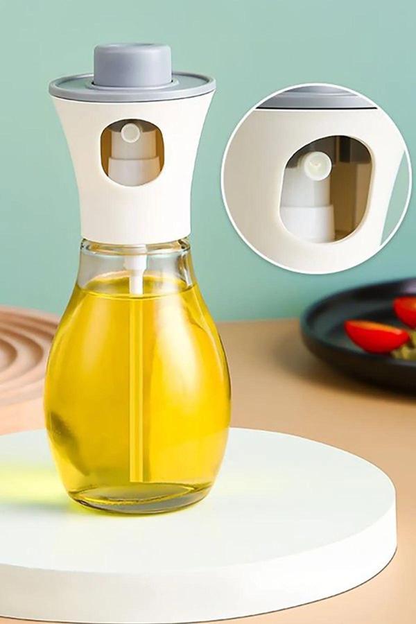 Cam Şişeli Spreyli 220 Ml Yağdanlık Sosluk Çok Amaçlı Sirkelik - Image 1