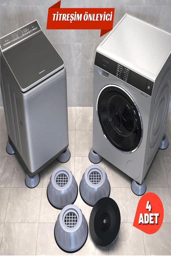 Çamaşır Makinesi Titreşim Engelleyici Stoper GRİ 4 lü Set - Image 1