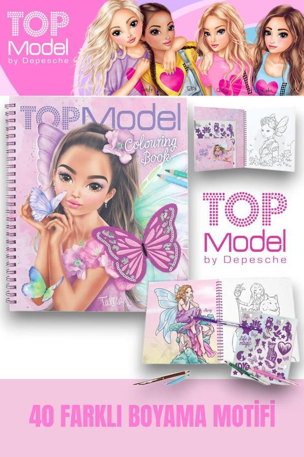 TOPModel Colouring Book With Sequins FAIRY LOVE - Image 1