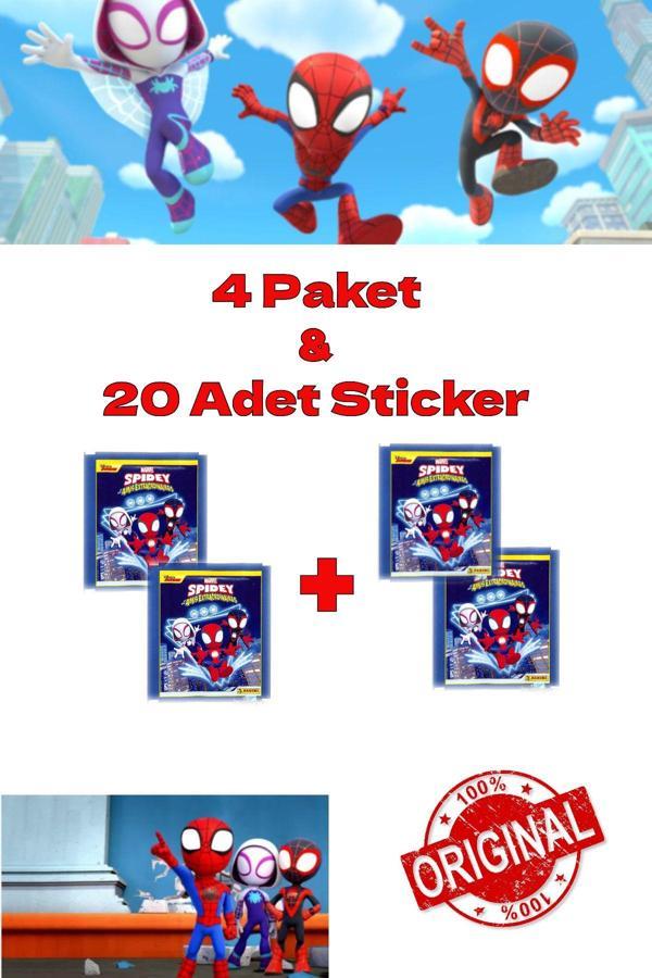 Çıkartma Spidey ve İnanılmaz Arkadaşları - 4 Paket & 20 Adet Sticker - Image 1