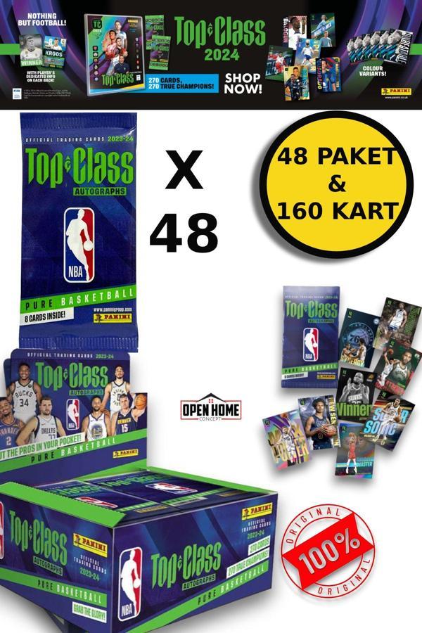 Panini Nba Top Class 2024 Koleksiyonluk Basketbolcu Kartları + 48 Paket (384 Adet Kart) - Image 1