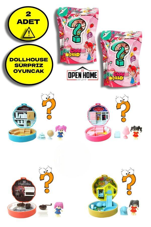 2 Adet Taşınabilir Dollhouse Sürpriz Paket - Image 1