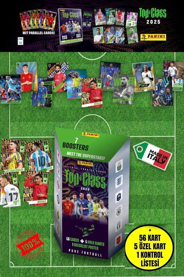 Panini TOP CLASS 2025 Blaster kutusu 1 Box 56 Kart - Image 1