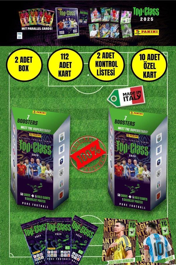 Panini TOP CLASS 2025 Blaster kutusu 2 Box 112 Kart - Image 1