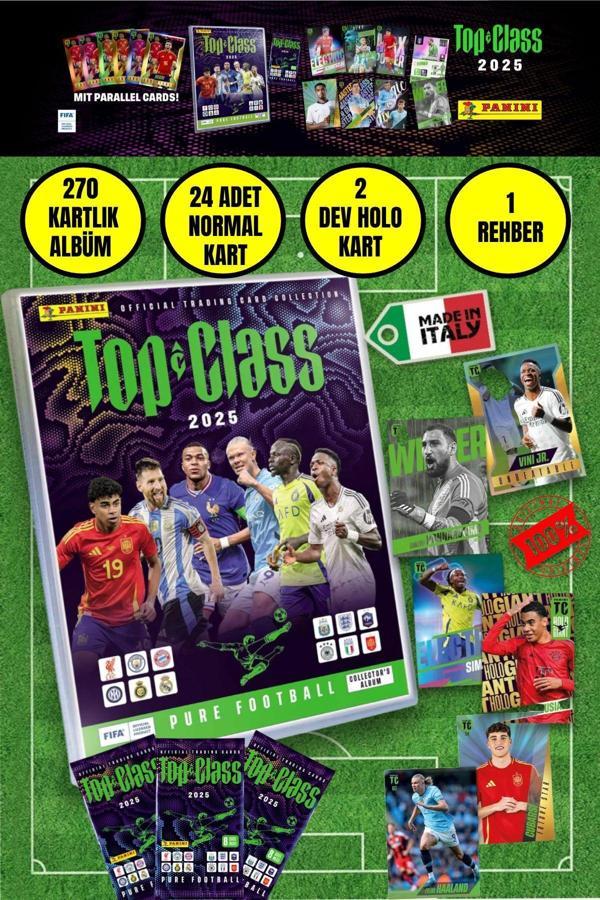 FIFA Top Class Adrenalyn Mega 2025 Başlangıç Paketi Futbolcu Kartları Dergi Albümü - Image 1