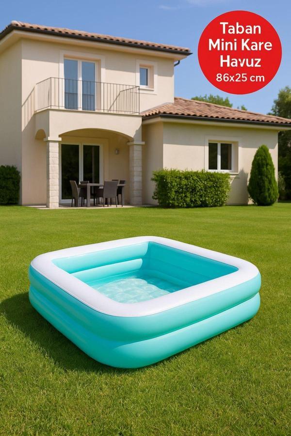 Yaz Serinliği Kare Çocuk Havuzu – 86x25 Mavi - Image 1
