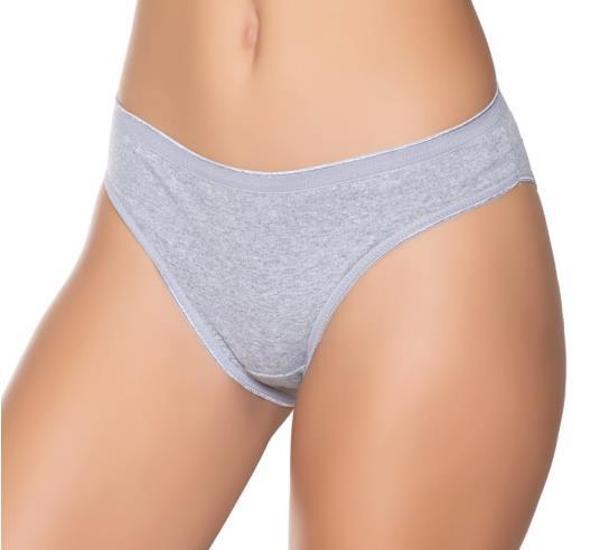 12 Adet Sedef Yıldızı Likralı Bayan Düz Bikini Külot 1065 - Image 1