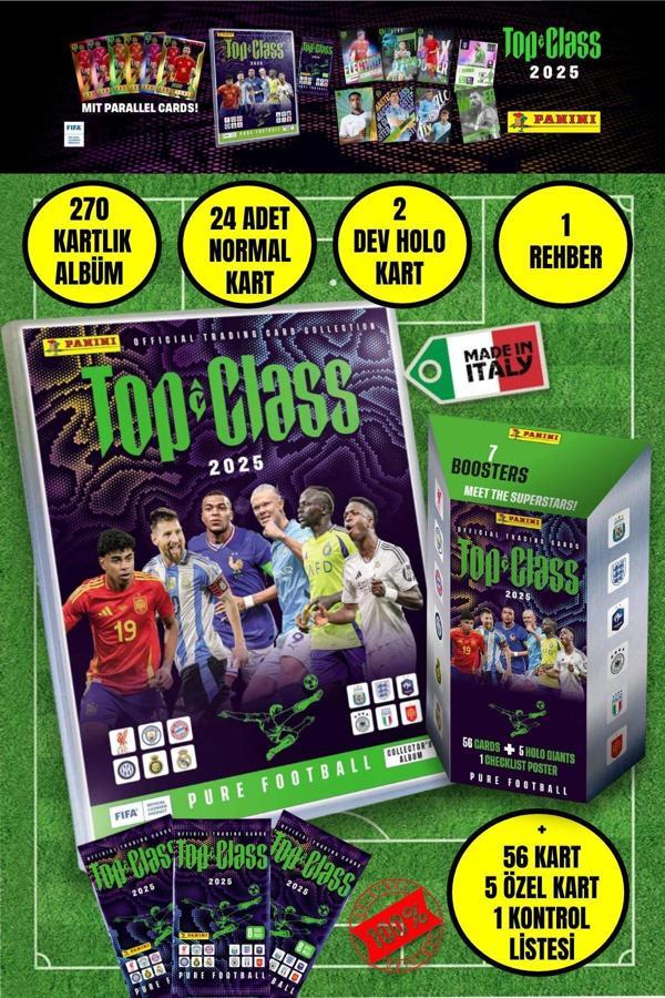 FIFA Top Class Adrenalyn Mega 2025 Başlangıç Paketi Futbolcu Kartları Dergi Albümü + 1 Box 56 Kart - Image 1
