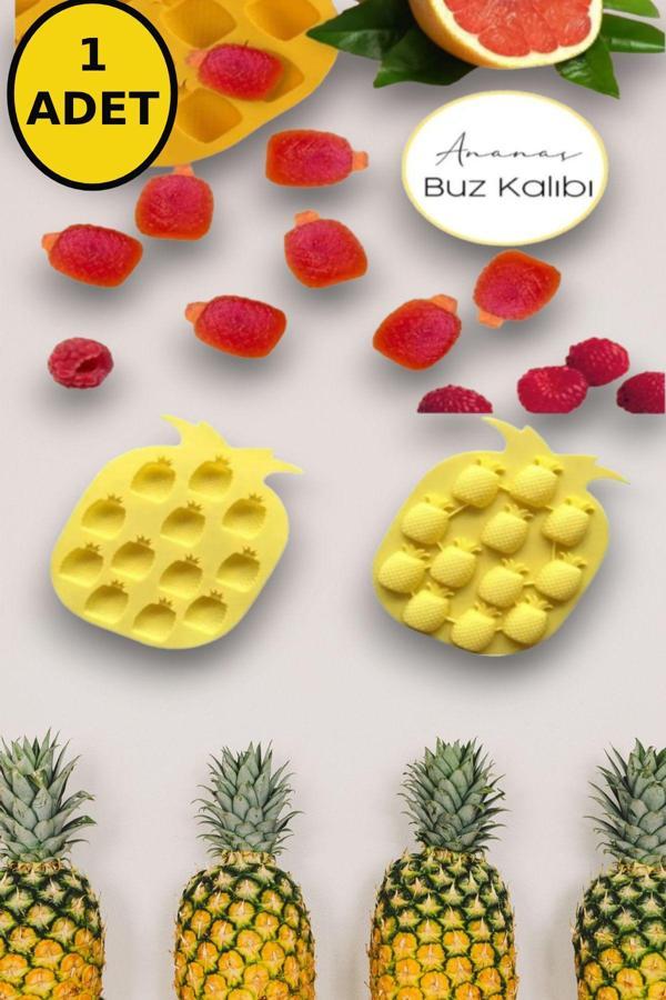 Silikon Buz Kalıbı | Silikon Yapışmaz Buzluk Ananas Buz Kalıbı - Image 1