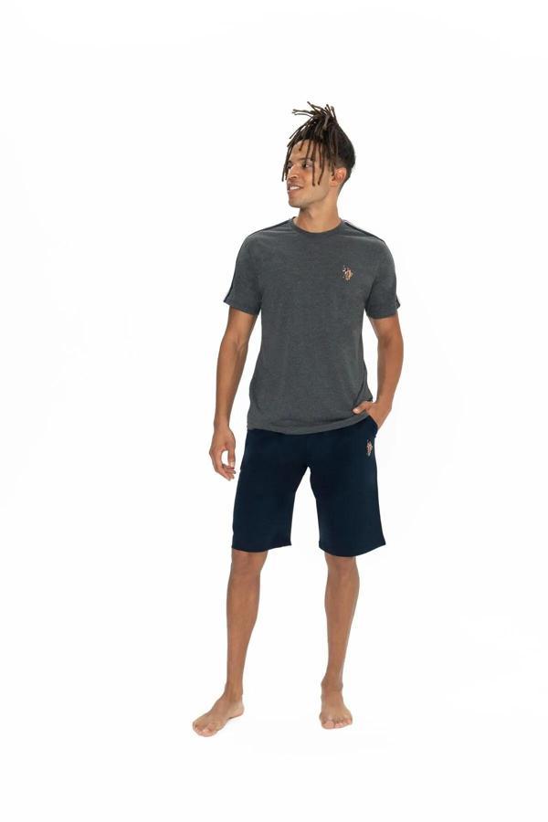 U.S. Polo Assn. Erkek Yuvarlak Yaka Pijama Şort Takım - Image 1
