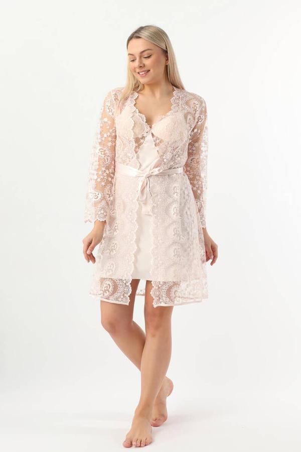 Pierre Cardin 6lı Dantelli Sabahlık Çeyiz Seti - Image 1