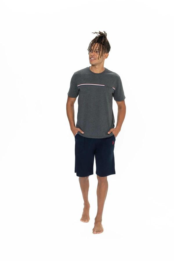 U.S. Polo Assn. Erkek Alt Üst Pijama Şort Takım - Image 1