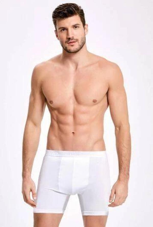 Likralı Uzun Erkek Boxer    3 Adet - Image 1