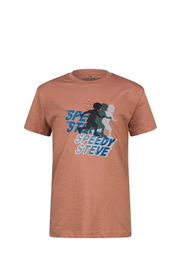 2AS Aja Çocuk Baskılı T-Shirt Kahve 210 - Image 1