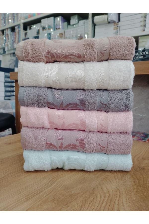 Deneme Zamanı Bambu Havlu Ultra Lüks Vip Kalite 6 Adet El Yüz Havlusu %100 Bambu 50X90 - Image 1