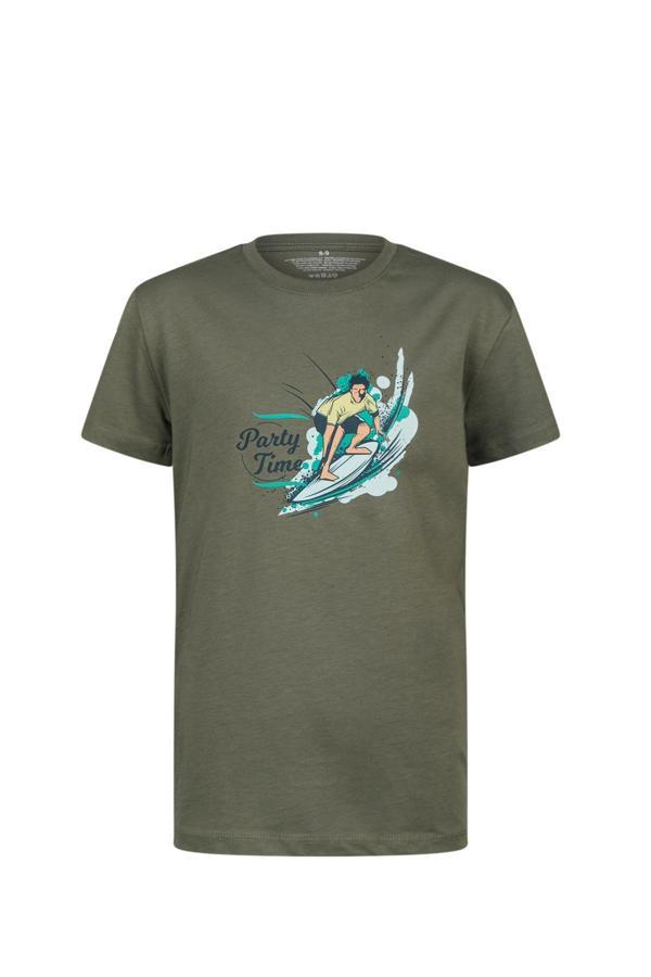 2AS Aja Çocuk Baskılı T-Shirt Haki 216 - Image 1