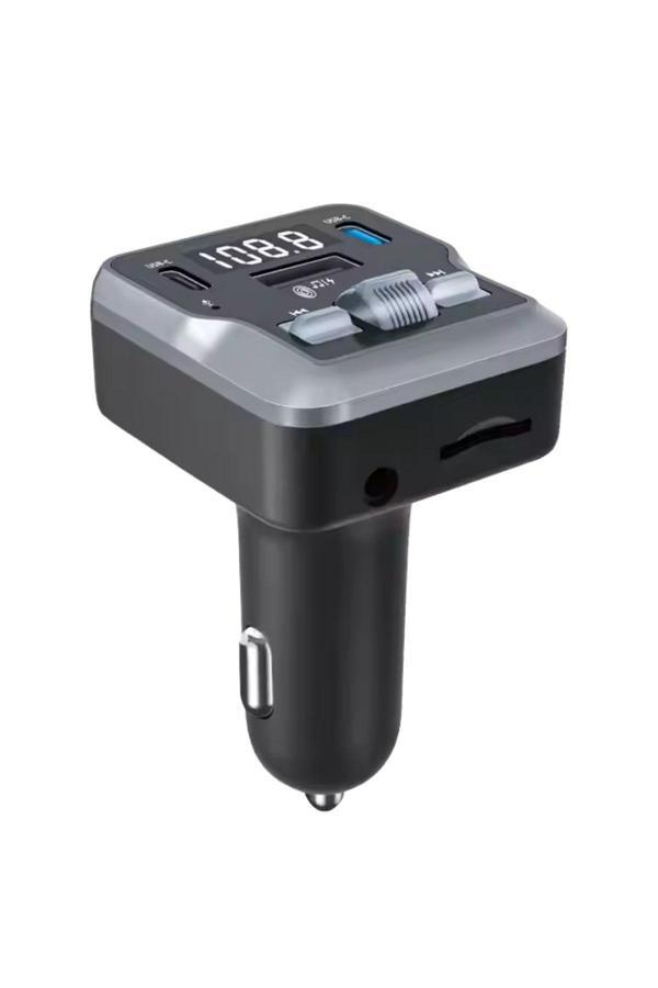 Yumax Bluetooth Fm Transmitter Araç Kiti C66 | 30W Hızlı Şarj, Usb/Sd/Mp3, Tüm Araçlara Uyumlu - Image 1
