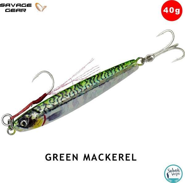 Savage Gear 3D Jig Minnow Jig 40gr 9.3cm Green Mackerel - Image 1
