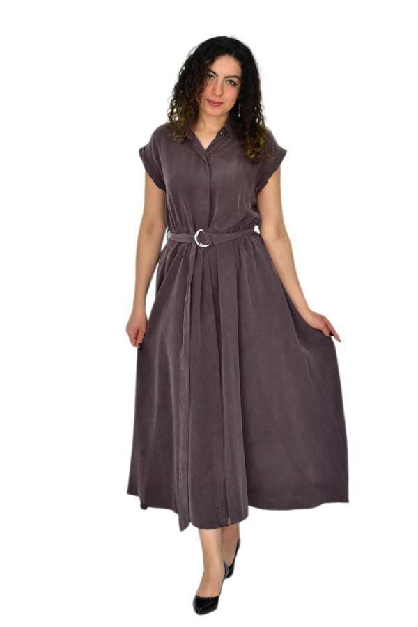 Kadın Beli Kemerli Elbise BGL-ST04639 - Image 1