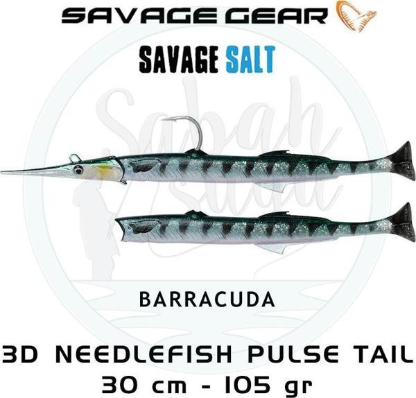 Savage Gear 3D Needlefish Pulsetail 2+1 30cm 105gr Barracuda - Image 1