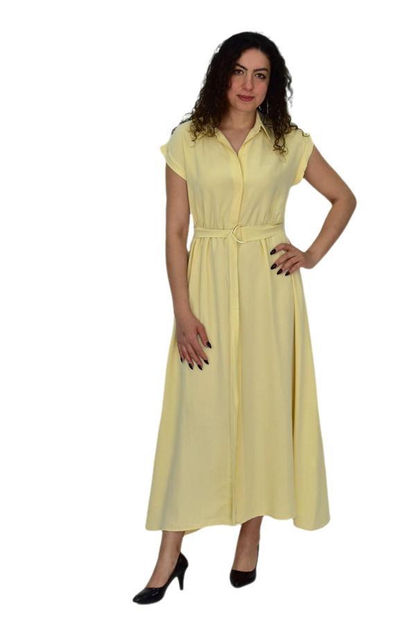 Kadın Beli Kemerli Elbise BGL-ST04639 - Image 1