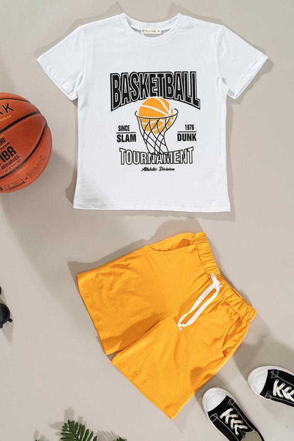 Basketball Baskılı Tshirt Şort Takım - Image 1