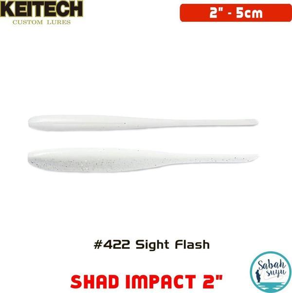 Keitech Shad Impact 5cm (2") #422 Sight Flash Silikon Balık - Image 1
