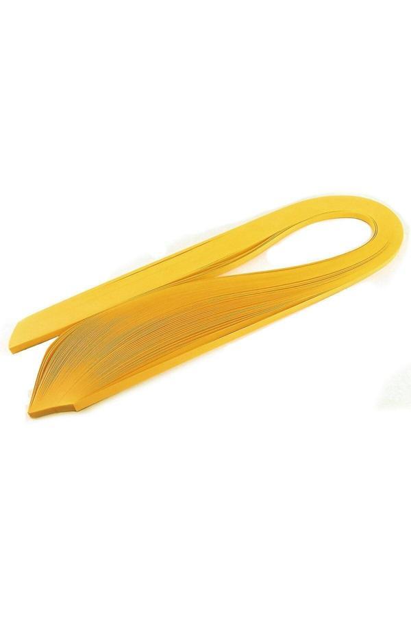 Quilling Koyu Sarı Renk 5Mm X 50Cm Kağıdı 100'Lü - Image 1