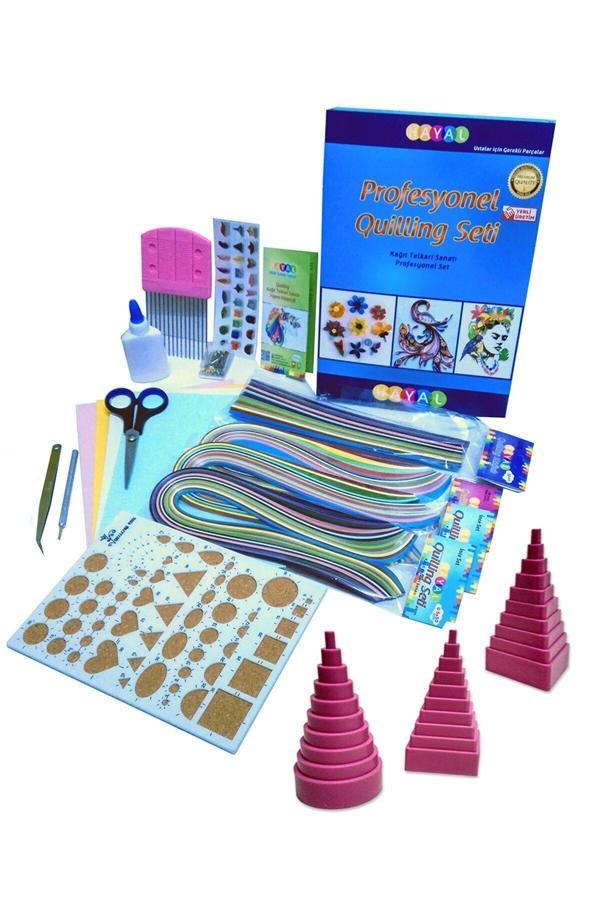 Quilling Profesyonel Kağıt Kıvırma Sanatı Seti - Set No:5 - Image 1