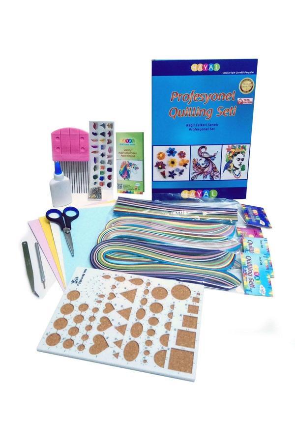 Quilling Profesyonel Seti Kağıt Telkari Sanatı Seti No:1 - Image 1