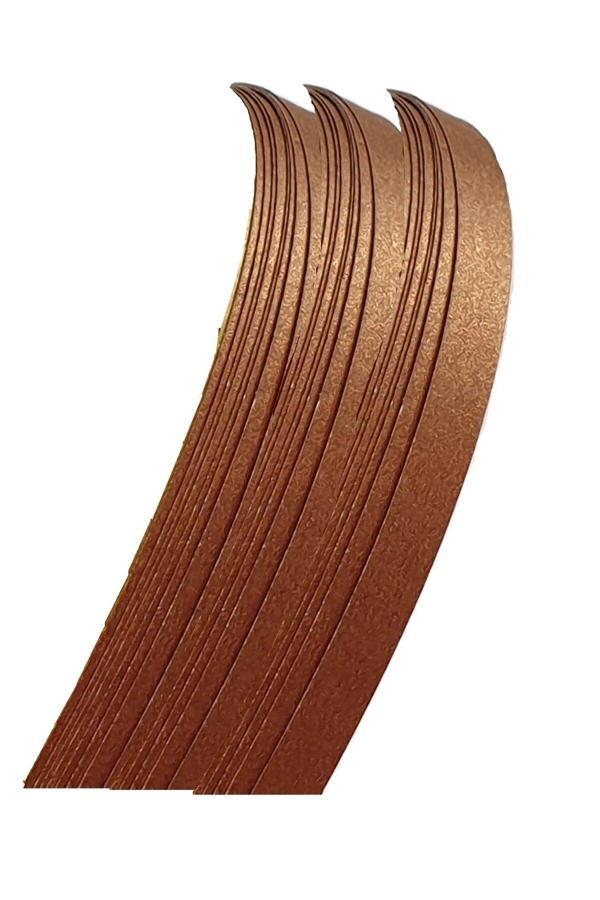 Quilling 3Mm Bakır Renkli 50 Adetli Sedefli Quilling Kağıdı - Image 1
