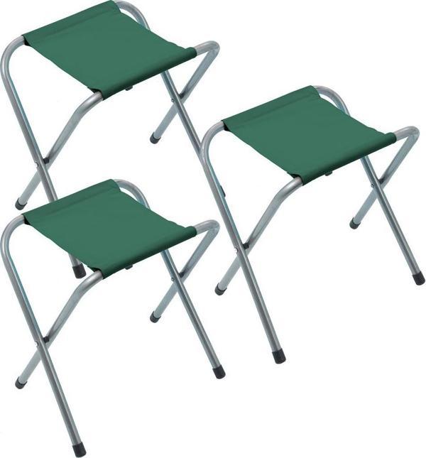 Exent Katlanır Balıkçı taburesi, kamp taburesi, piknik taburesi, Kamp Sandalyesi-Haki-**3 ADET** - Image 1