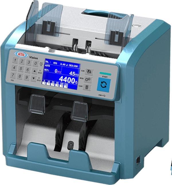 Mühlen Vision İki Katlı Profesyonek Karışık Para Sayma Makinesi sahte yakalama özelliği var - Image 1