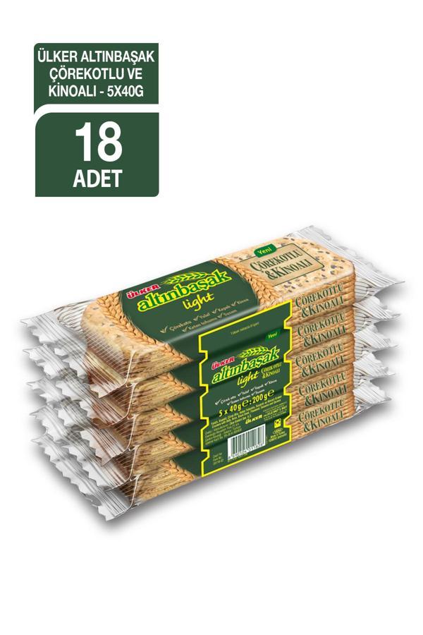 Altınbaşak Çörekotlu Kinoalı Kraker 40 Gram 5li Paket x18 Adet - Image 1