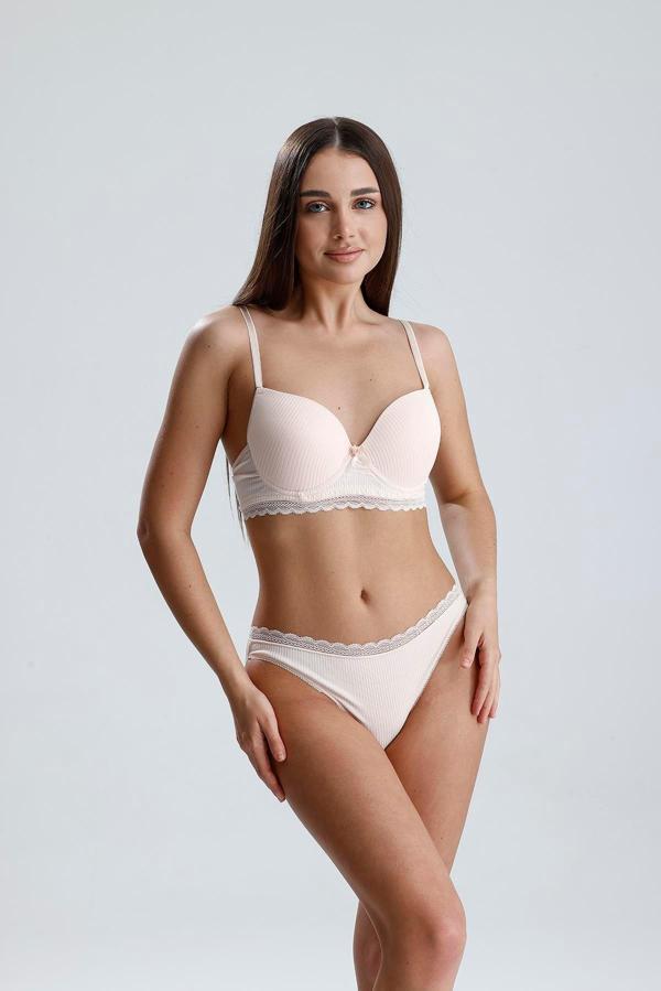 Destekli Sütyen Takım | Pudra  226 - Image 1