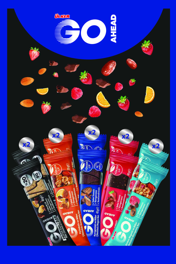 ÜLKER GO AHEAD HOŞGELDİN PAKETİ PROTEİN & MEYVE BAR  X 10 ADET - Image 1