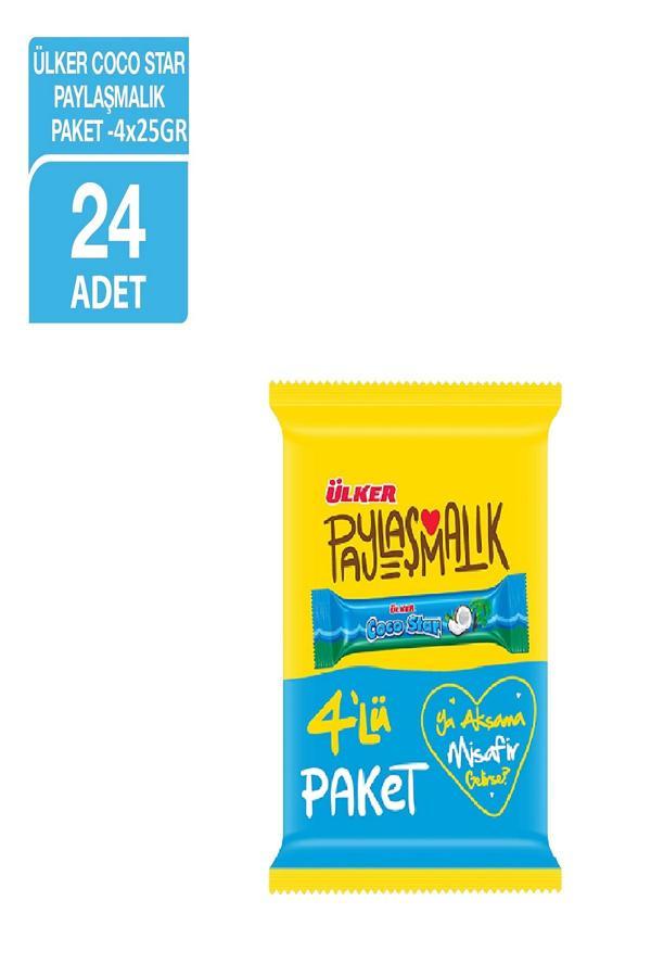 Ülker Cocostar H.Cevizli 25 Gr 4lü Paket x 24 Adet - Image 1